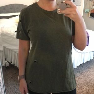 Green shirt